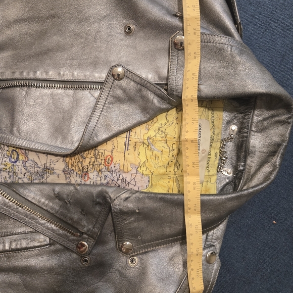 Golden Goose Women's Silver Leather Jacket - Picture 12 of 15